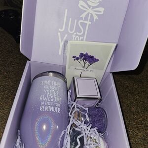 Lavender Gift Box with Inspirational Tumbler